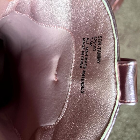 TRUE CRAFT Metallic Pink Western Boots, Women's Size 7.5 M - Picture 4 of 5